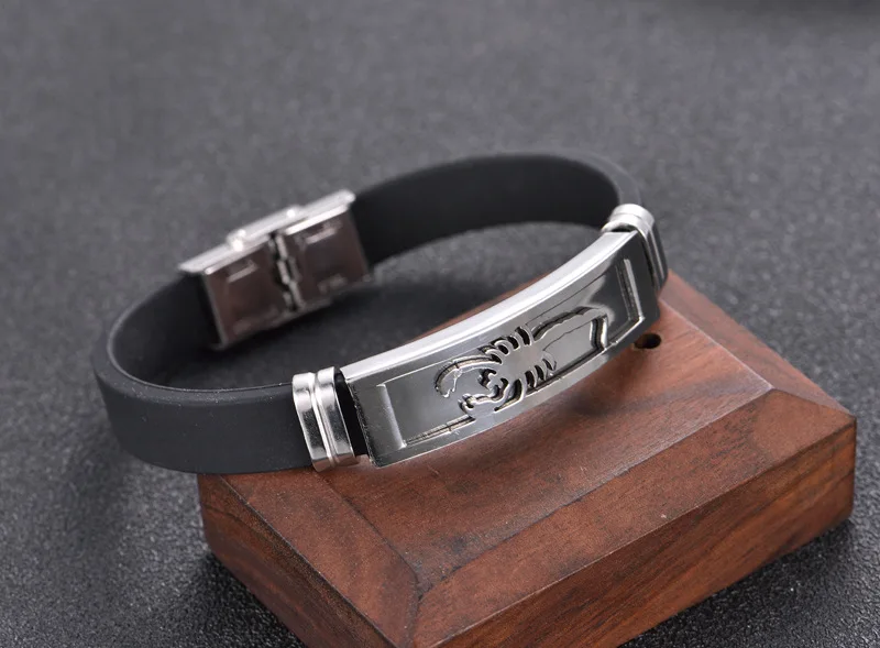 Мужские браслеты из высококачественного силикона индивидуальные мужские