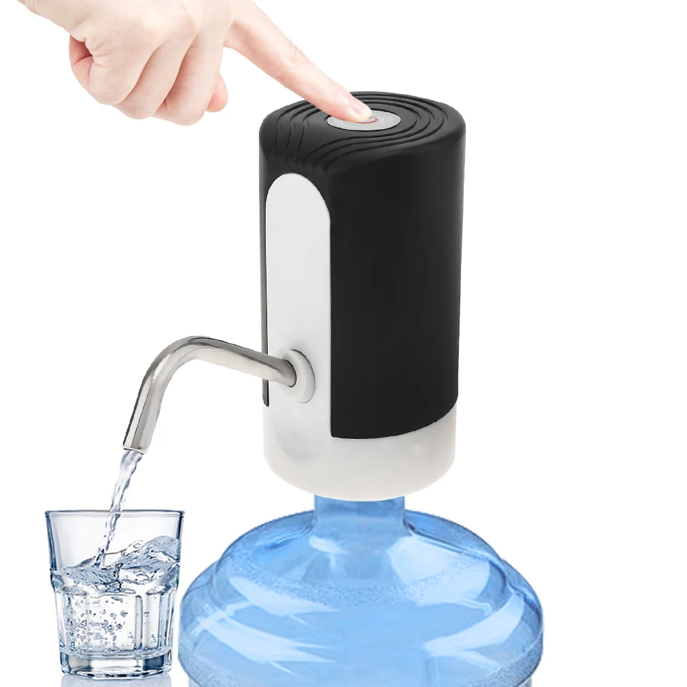 Black ZILU дозатор воды для дома, usb зарядка автоматический Электрический водяной насос Портативный питьевой бутылки Посуда для напитков переключатель инструменты - Цвет: Black