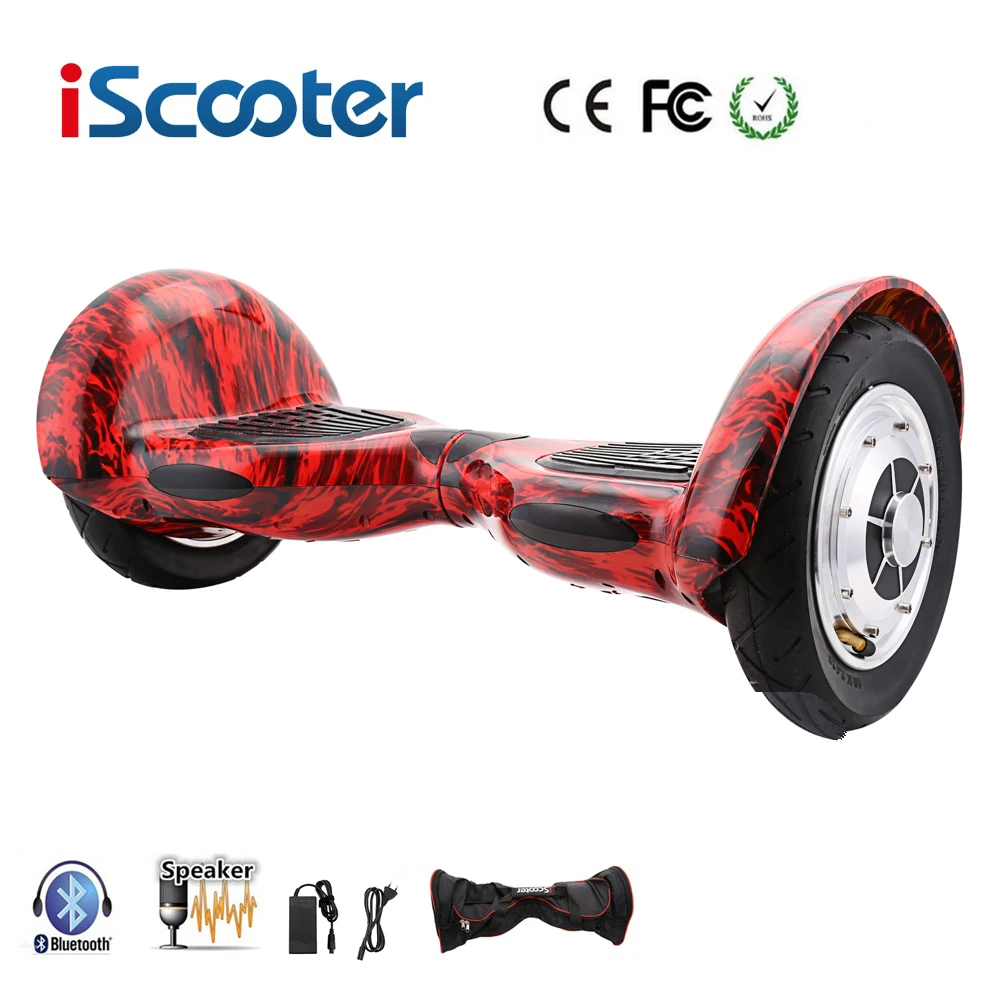 IScooter 10 дюймов Hoverbaord samsung батарея Электрический самобалансирующийся скутер для взрослых детей скейтборд 10 колес 700 Вт Ховерборд - Цвет: 10 inch