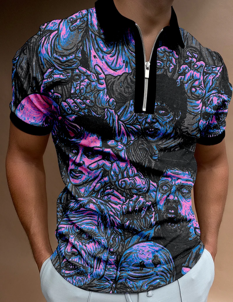 

10 Style Men's Sport Breathable Tee Polo Shirts Casual Short Sleeve Summer Men's Streetwear Holiday Vacation Fashion Plus Size.