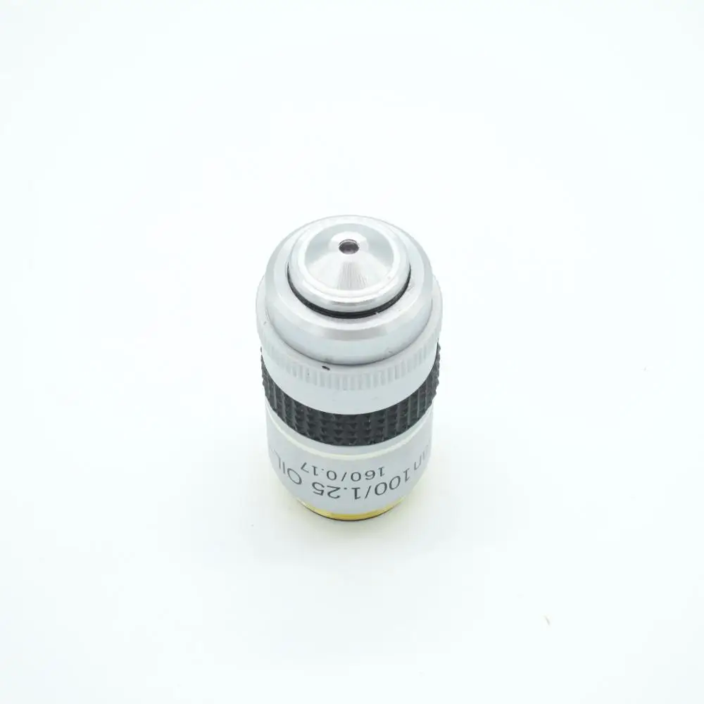 Free shipping Microscope Objective-100X (Oil) Darkfield Plan Objective w/ Iris for Biological with 195mm | Инструменты