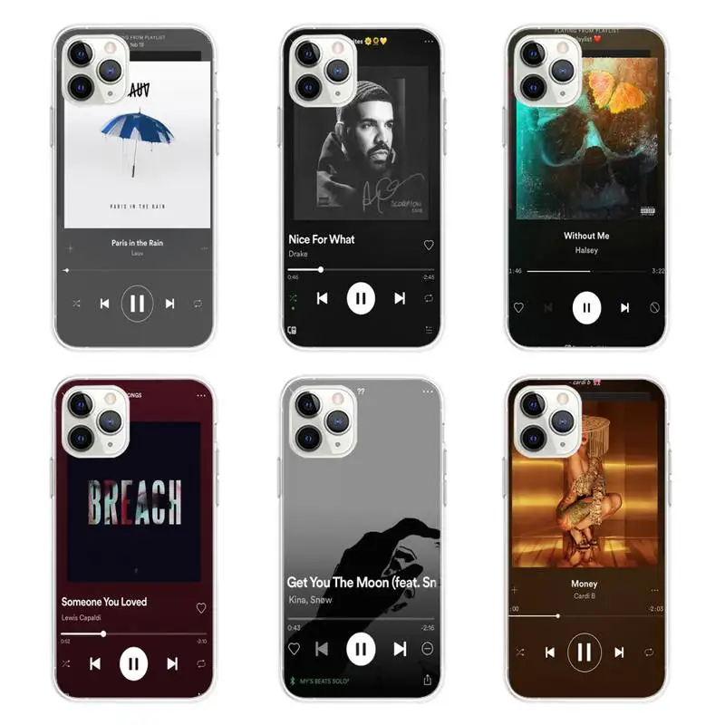 YNDFCNB популярный чехол для песни мягкий прозрачный из ТПУ iPhone 6 6s plus 7 8 xr xs max 11 12pro 12mini|Бамперы| |