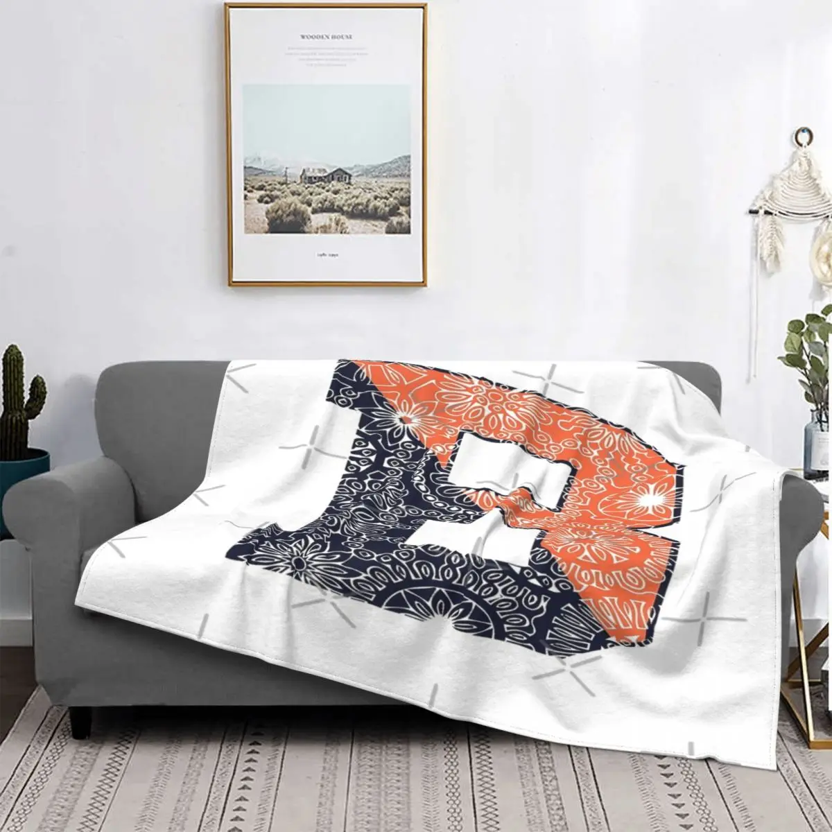 

Buckcell B-Manta de patrón completo, colcha de cama a cuadros, manta de cama con capucha, mantas para cama