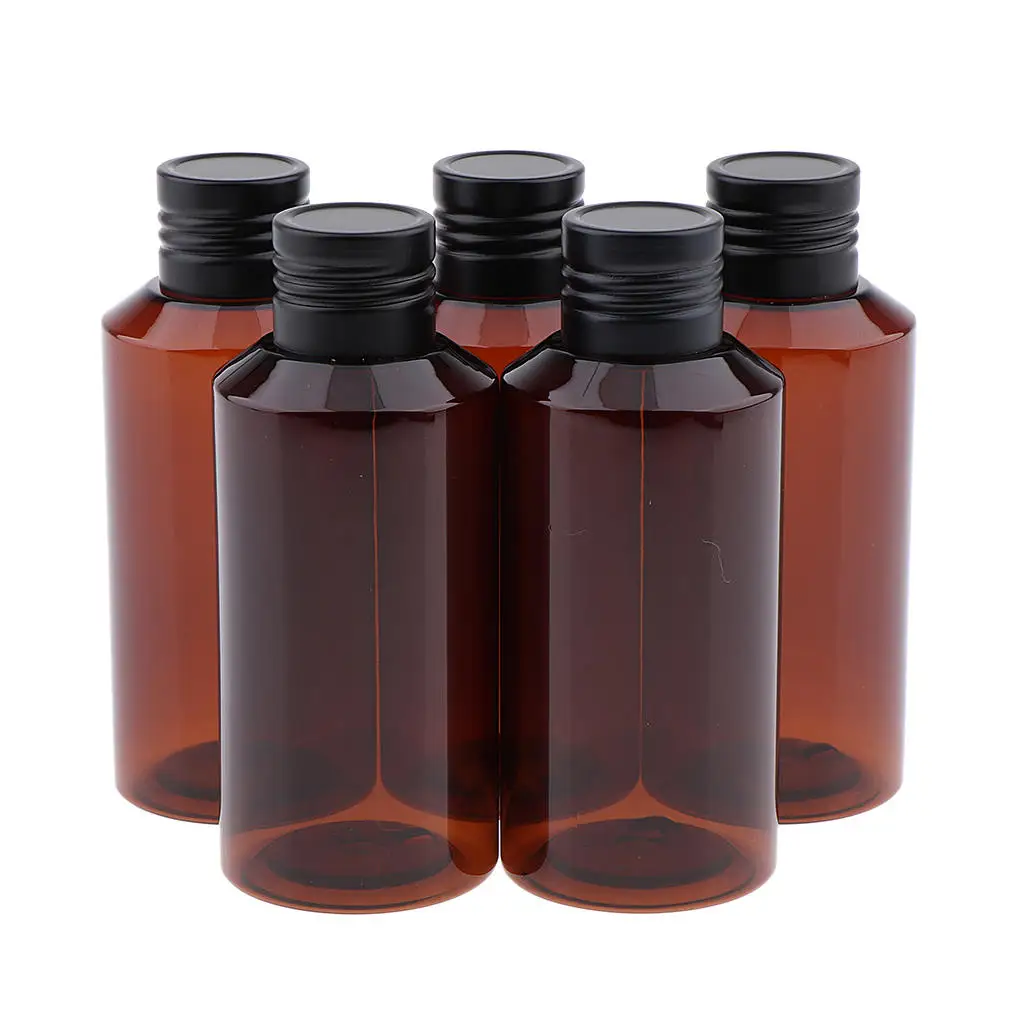 

Упаковка или 5 бутылочек для путешествий с косметическими контейнерами 100 мл-портативный герметичный многоразовый контейнер для туалетных ...