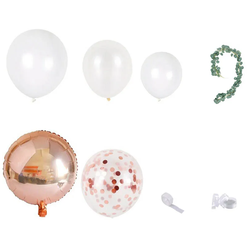 

Rose Gold Balloon Garland Kit White Latex Baby Shower Wedding Party Decor