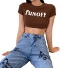 Y2K Женская летняя обувь Йога футболки укороченные для спортзала, есть большие размеры до букв с коротким рукавом и принтом в виде тренировки Спортивная футболка, спортивная одежда