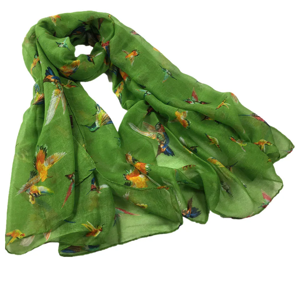 Thin Shawls Floral Print Satin Scarf Elegant Women Printing Long Soft Paris Yarn Wrap Shawl Stole Pashmina Scarves | Аксессуары для