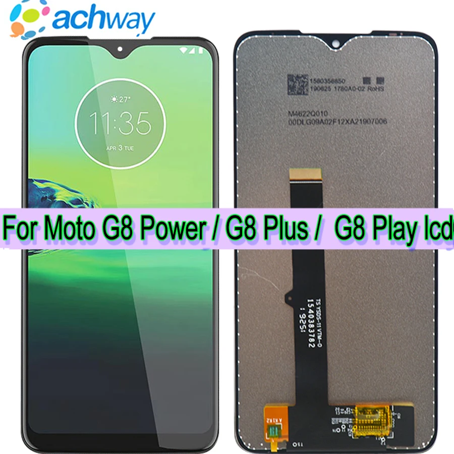 Оригинальный ЖК дисплей для Motolola Moto G8 PLUS сенсорный экран Play XT2015 дигитайзер в