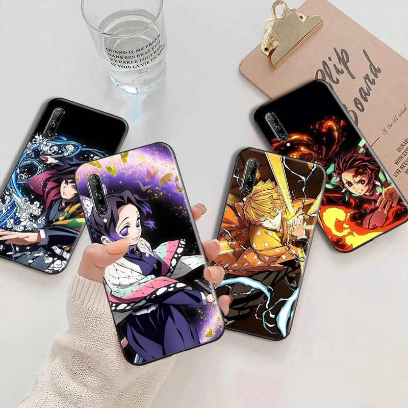 

Cartoon Anime Demon Slayer Phone Case For Huawei P Smart Z P Smart 2019 P Smart 2021 P20 P20 Lite Kamado Tanjirou Soft TPU