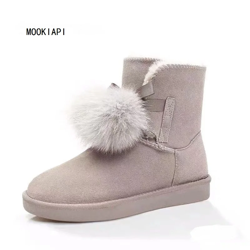 Новейшие высококачественные зимние сапоги в Китае 2019 г. Натуральная Воловья кожа