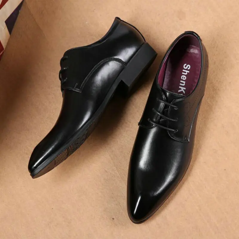 2019 г. Весенние новые деловые повседневные мужские кожаные туфли модные
