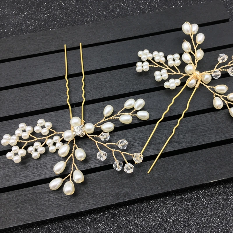 Оптовая продажа шпильки с жемчугом для свадебных торжеств роскошные украшения