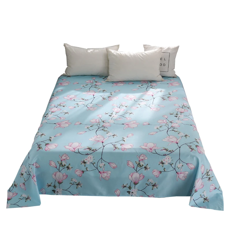 Набор мягких простыней синяя роскошная кровать гипоаллергенное постельное