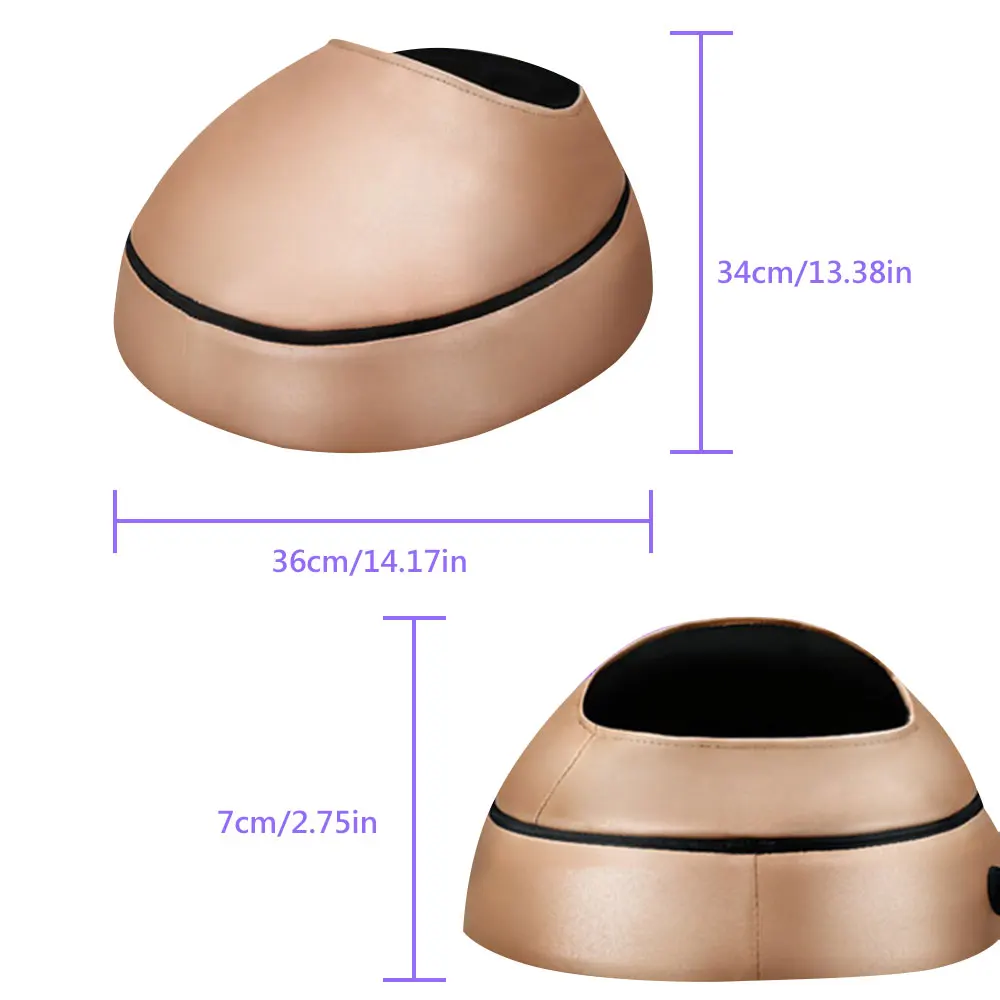 

Foot Heating Massage Roller Machine PU Leather Massage Cushion For Back Foot Kneading Tension Relief Sore Muscles Relaxer Device
