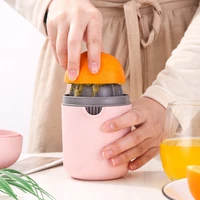 hand fruit juicer manual citrus orange squeezer lid rotation press reamer for lemon lime grapefruit juicer mini fruit juice cup