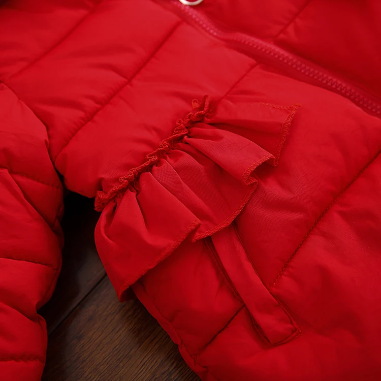 НОВЫЕ куртки для девочек модная однотонная одежда пальто маленьких зимняя