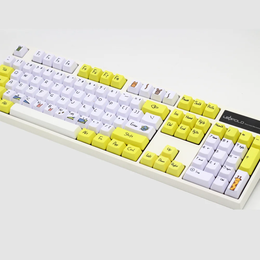 

dye Subbed PBT Keycap 108 Keys OEM Profile Keycaps For MX Switches keyboard key cap