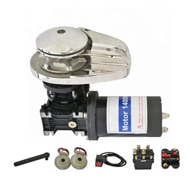 

JV511 stainless steel vertical marine 600w 12v electric winch for yacht boat