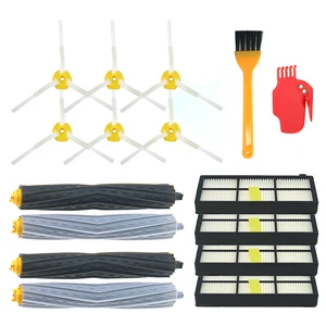 Боковая щетка, фильтр НЕРА и роликовая щетка для iRobot Roomba 800, 860, 870, 880, 890, 900, 960, 980, запчасти для пылесоса, аксессуары