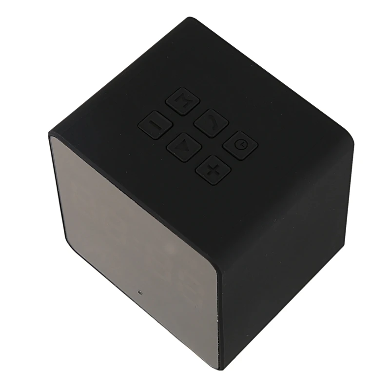 Цифровой Будильник Радио с беспроводным bluetooth-динамиком для спальни/офиса Micro-Sd