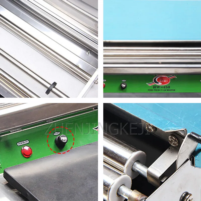 

Food Plastic Wrap Sealer Built-in Keep Fresh Membrane Package Stainless Steel Tools Supermarket Vegetables Fruit Bale Machine