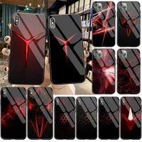 abstract red vitesse gaming soft black phone case tempered glass for iphone 11 pro xr xs max 8 x 7 6s 6 plus se 2020 case
