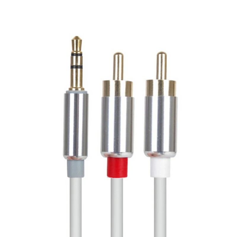 EDAL Аудио кабель 2RCA до 3 5 аудио автомобильный RCA мм разъем штекер AUX для усилителя