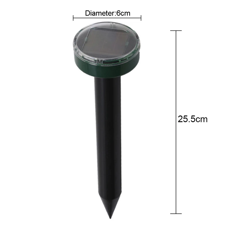 Открытый сад репеллент от моли Солнечный Мощность ультразвуковой кротов змей