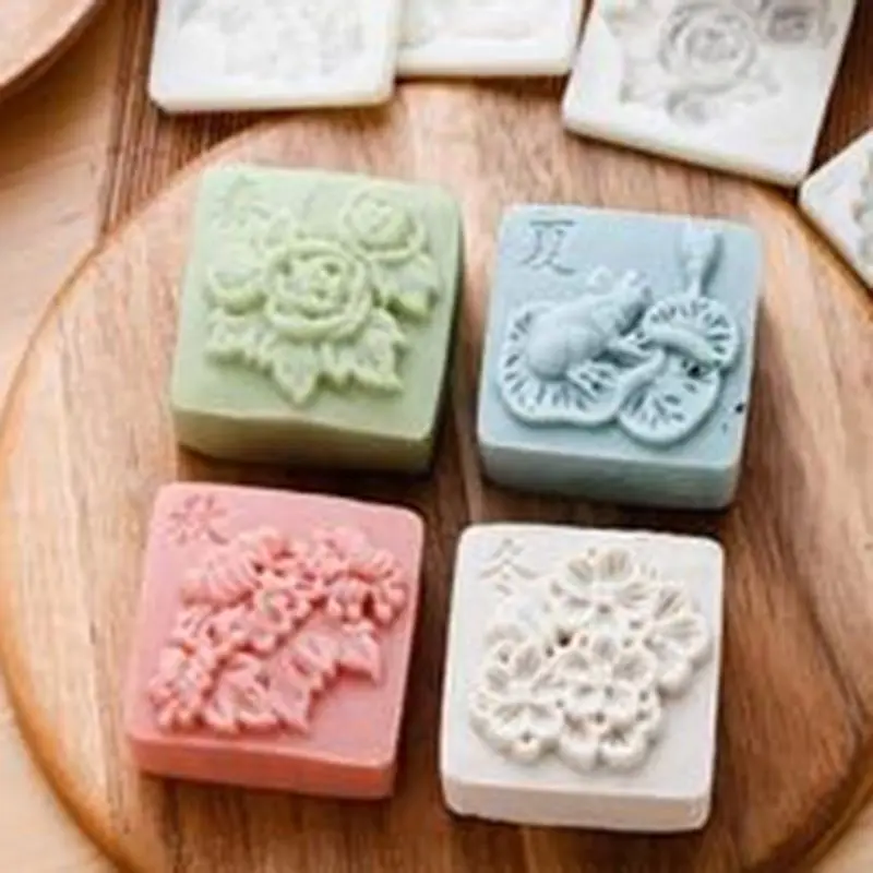 Mooncake Fodant подарок DIY луна торт плесень с 4 штампами режим шаблон для выпечки