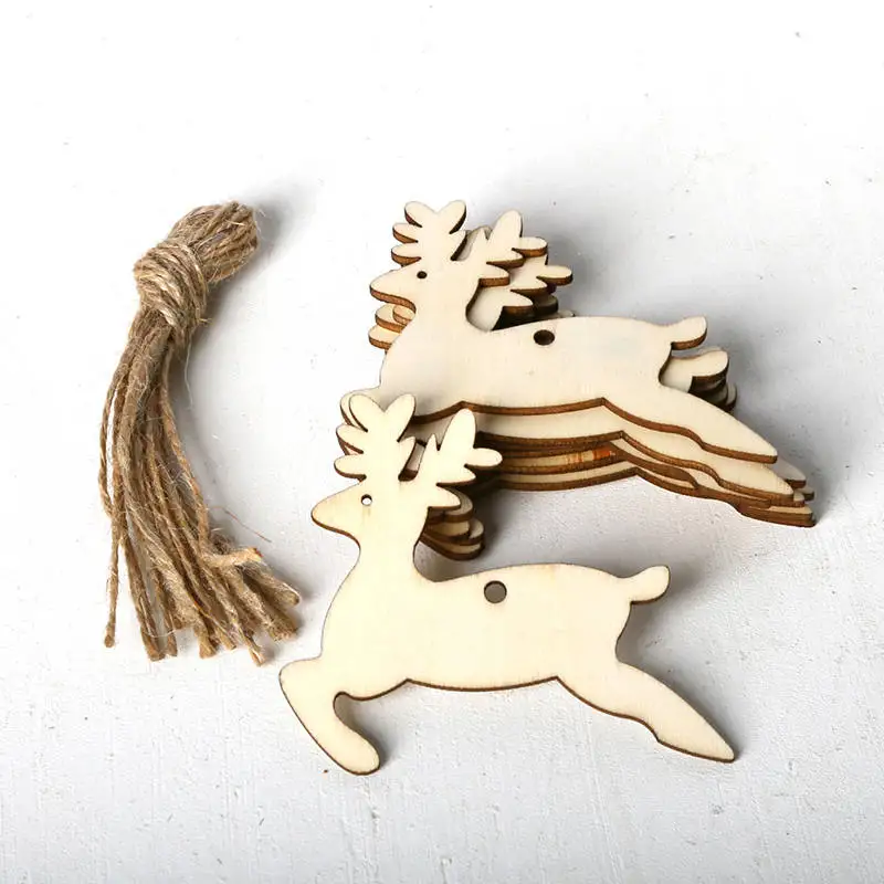 10 шт./компл. новогодняя елка чип дерево украшения Рождество висячие бирки Висячие