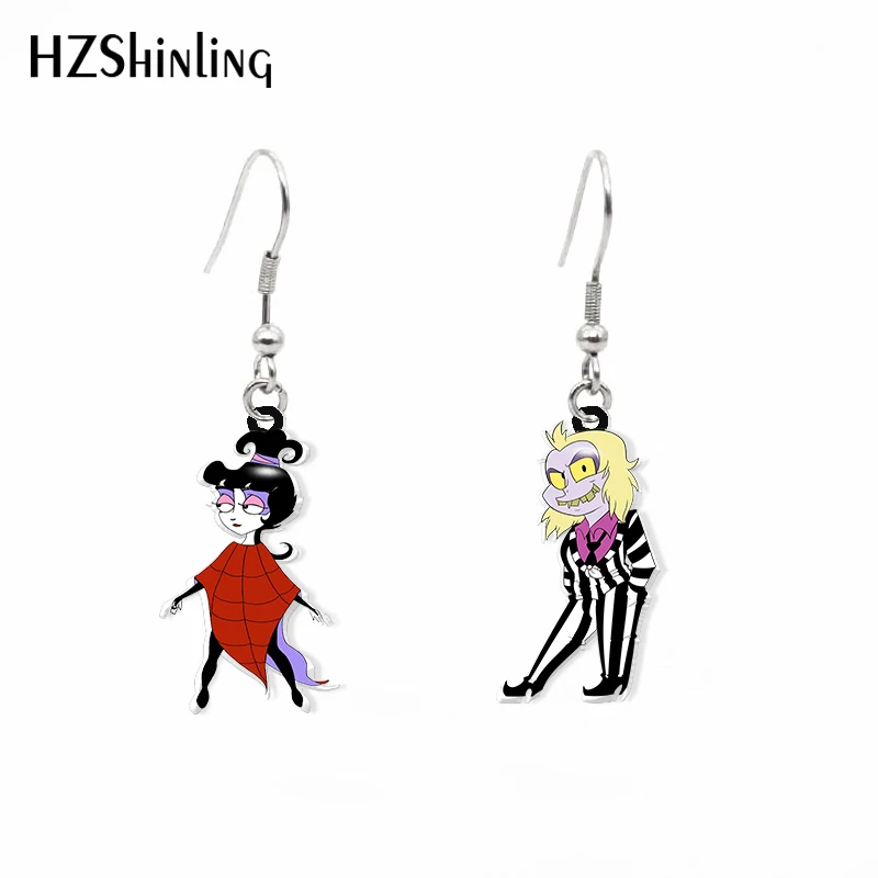 Новинка 2020 висячие серьги в виде мультяшного жука милые акриловые серьги-Крючки