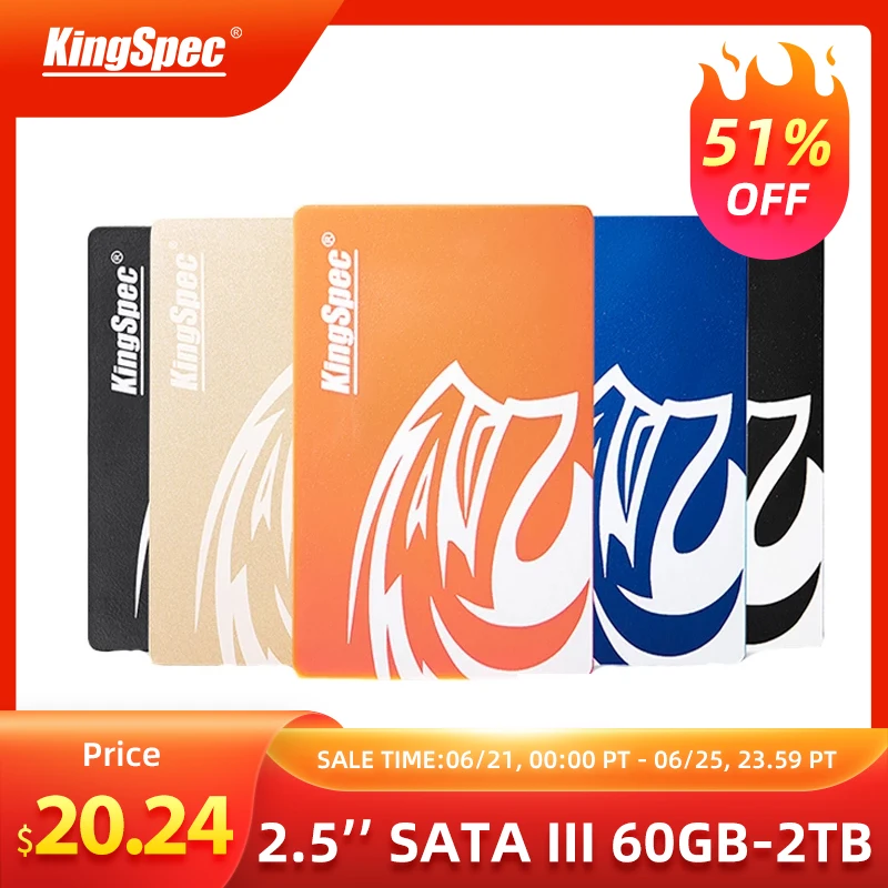 Ssd накопитель KingSpec HDD 2 5 SATA3 SSD 1 ТБ 120GB SATA III 240 ГБ 360 960 Внутренний твердотельный для