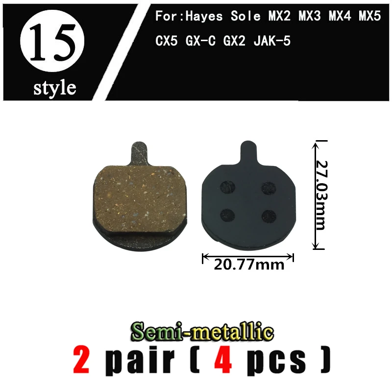 2 пара MTB горный велосипед Велоспорт дисковые Тормозные колодки для Hayes подошва MX2