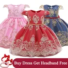 Платье для девочек, на 1 год, на день рождения, платья принцессы для новорожденных, размер От 0 до 2 лет
