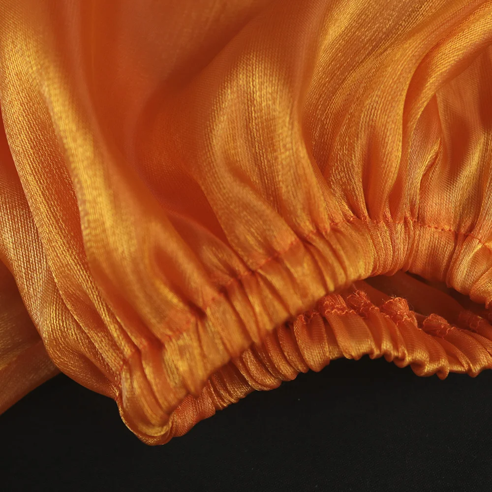 Женская прозрачная блузка с открытыми плечами длинная привлекательная