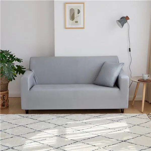 Color 4 Новые однотонные Цвет эластичный диван-крышка для Гостиная секционный угловой диван Чехол для дивана стоматологическое кресло крышка протектор 1/2/3/4 местный - Цвет: Color 4
