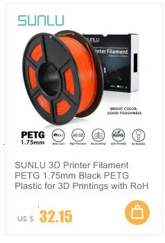 SUNLU PETG нить для 3d принтера 1,75 мм 1 кг 2.2lbs катушка поддержка defferent материал 3d принтер Заправка Полноцветная 3D нить заказ