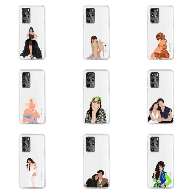 

Mandala Lace Flower Phone Case For Huawei P40 P30 P20 Mate Honor 10i 30 20 i 10 40 8x 9x Pro Lite Transparent Cover