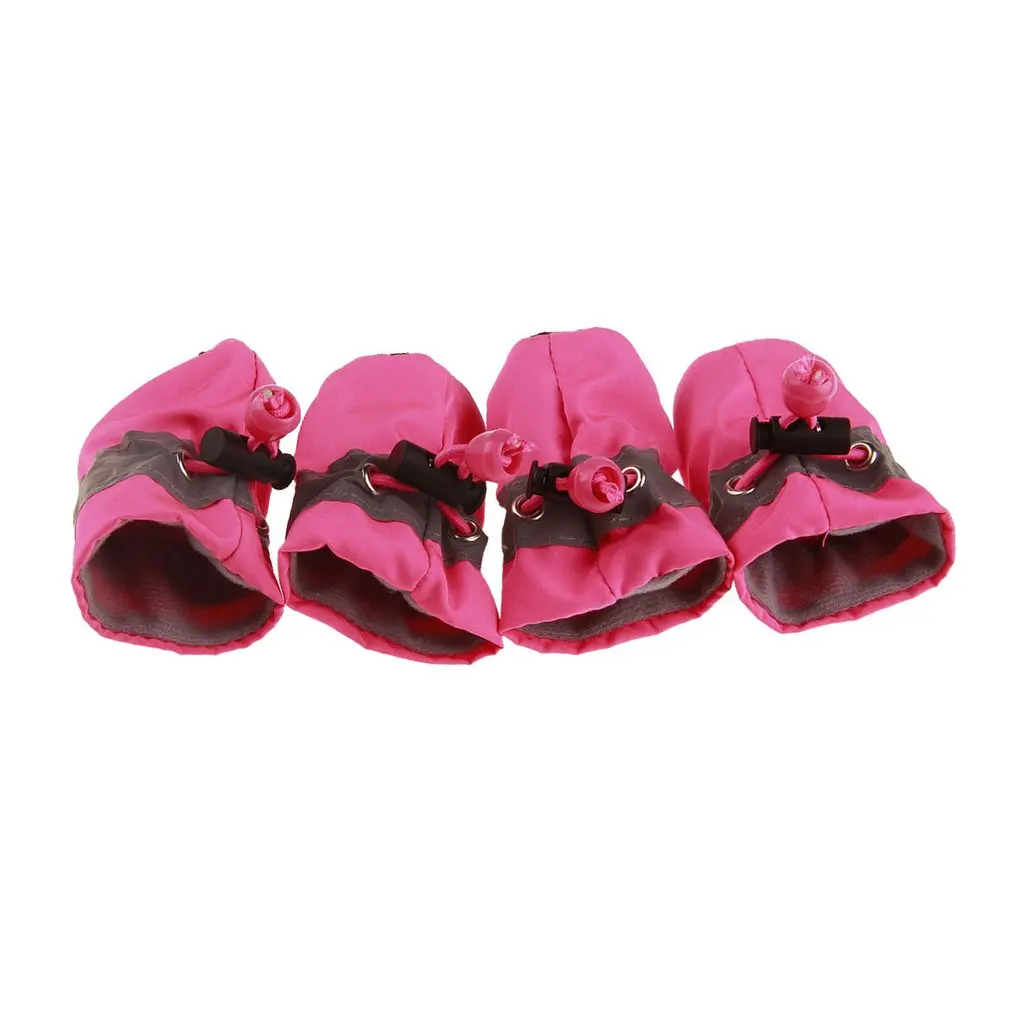 

4pcs/set Antiskid Puppy Shoes Soft-soled Pet Dog Shoes Waterproof Small Dog Prewalkers Soft Pet Products Supplies Pet Paw Care