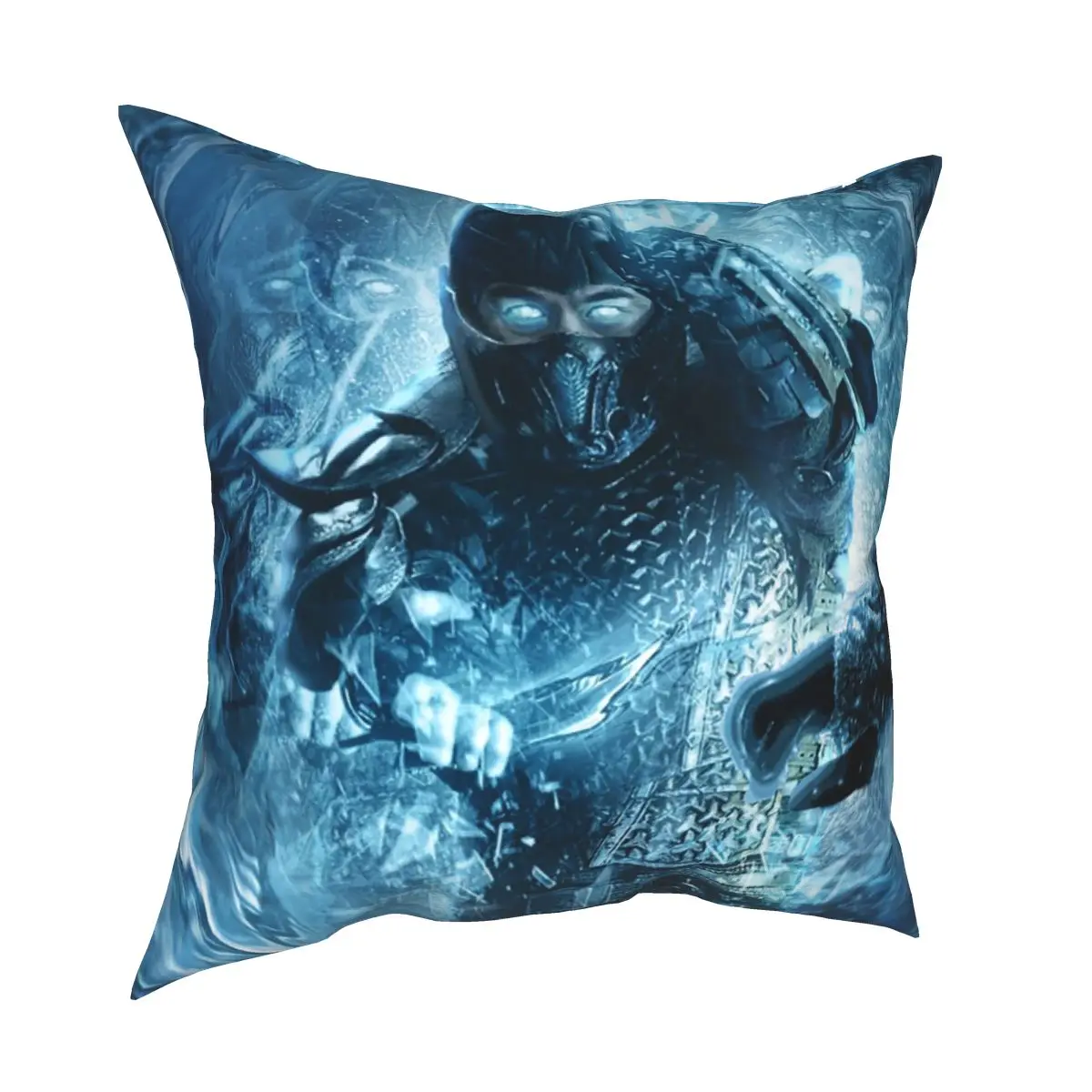 

Sub Zero Ice Pillow Cases Mortal Kombat Mk11 Retro Fighting Arcade Game Cushion Covers Zippered Decor Pillowcase for Living Room