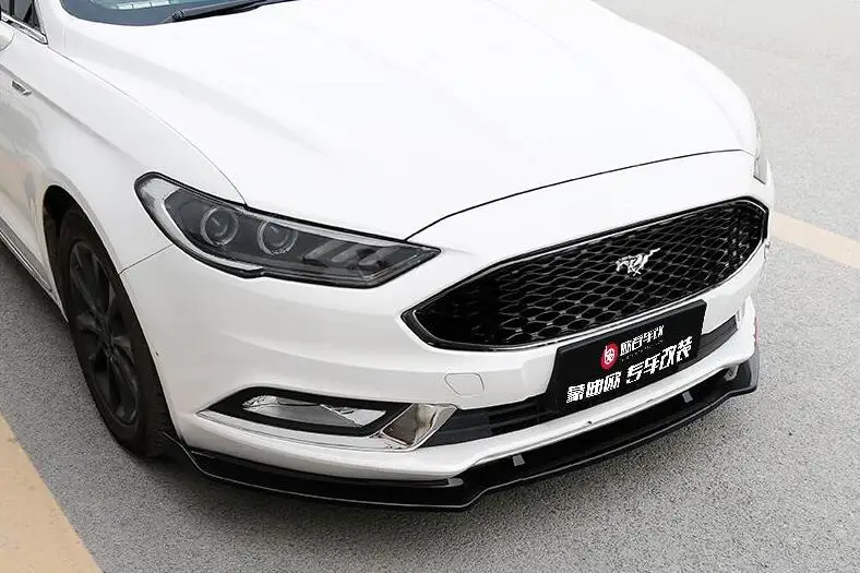 3 шт./1Ser ABS черный автомобиль передний бампер для губ протектор подходит Ford Mondeo/Fusion