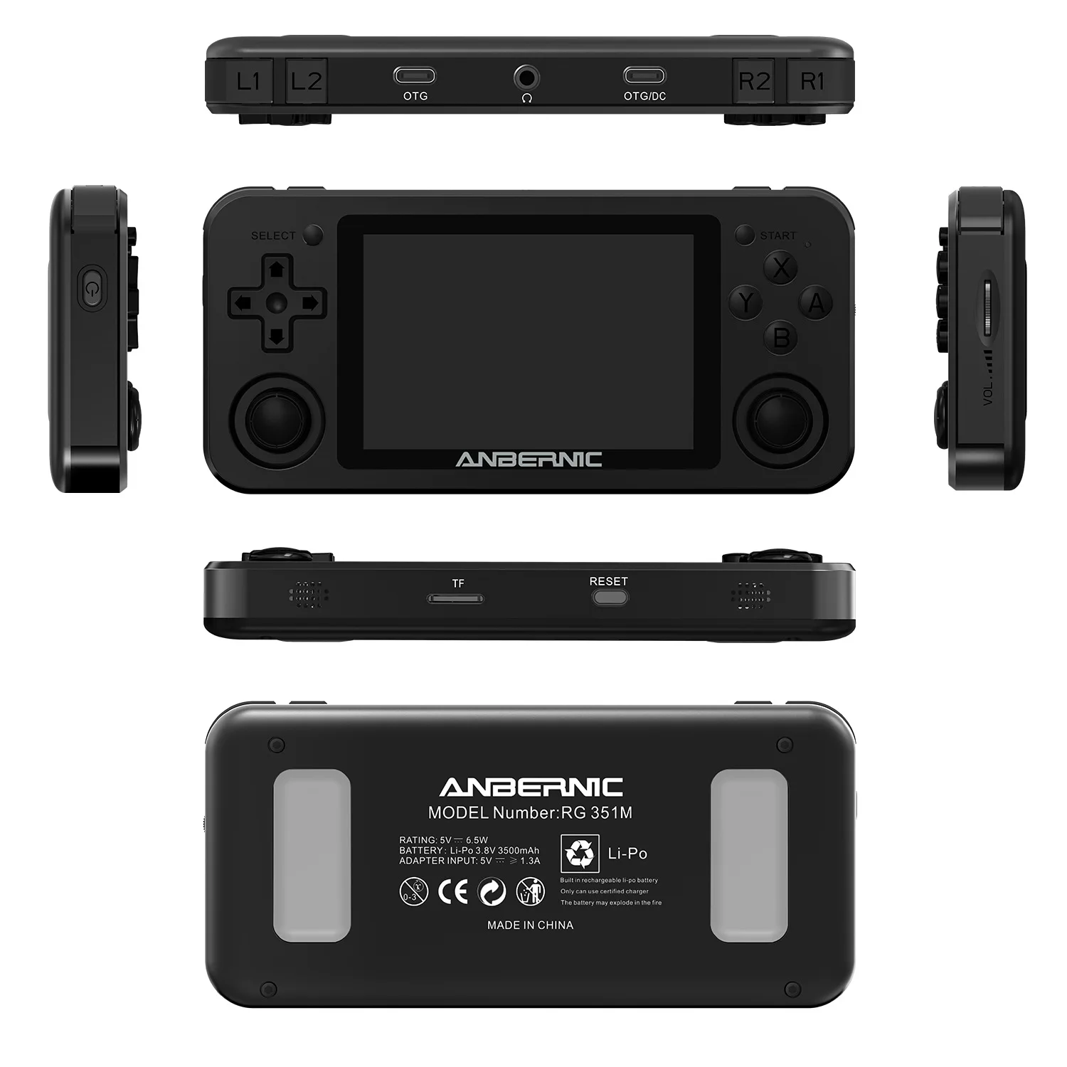 

Navigation bear rg351m open source handheld game psp handheld nostalgic rg351p rocker Arcade