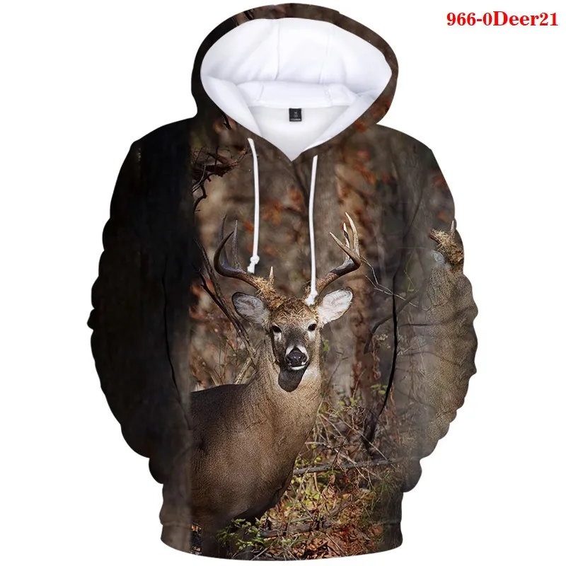 

Men's Hoodies Deer 3d Hoodie for Women Autumn Winter Casual Swearshirt Plus Size Streetwear Funny Deer Pullover Hooded Hoody Top