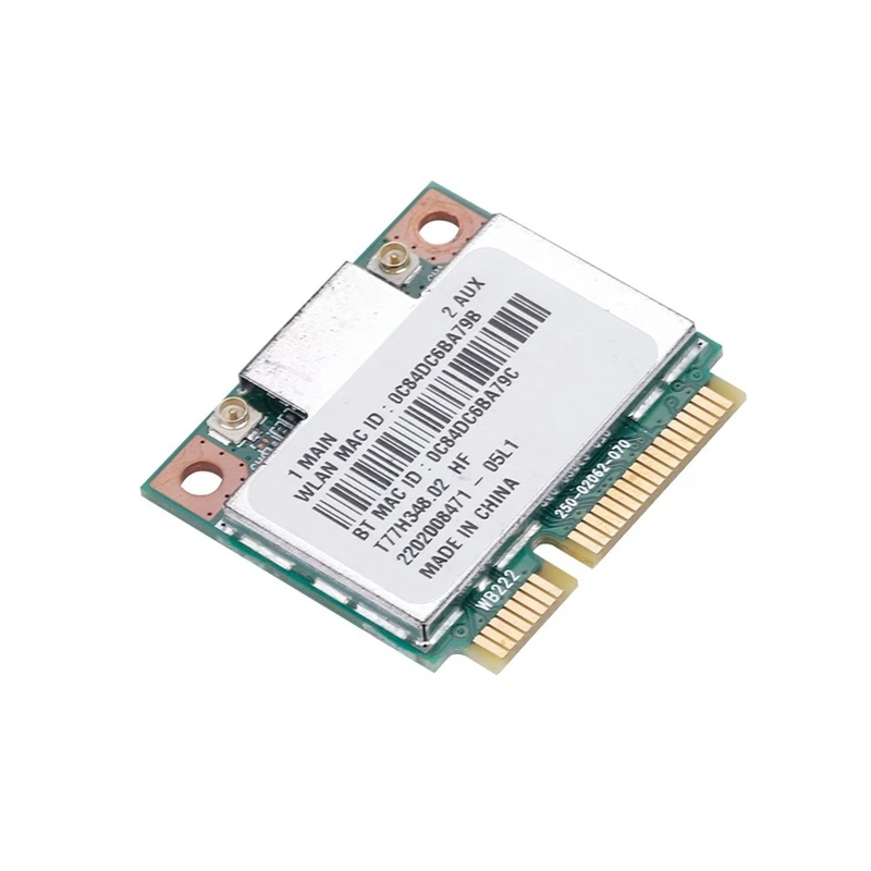 AR5B22 300 Мбит/с WiFi карта, 2,4 г/5 ГГц двухдиапазонный Bluetooth 4,0 Мини PCI-E беспроводная карта
