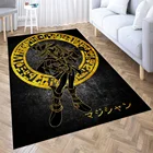 Ковер yugioh dark magician girl для гостиной, 3D напольный коврик с мебелью для зала, для ванной, Аниме Коврик для зоны подростков, декор для спальни