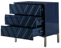 bedroom nightstands blue bedside cabinet simple nordic big capacity apartment bedroom storage table modern chest 3 drawers