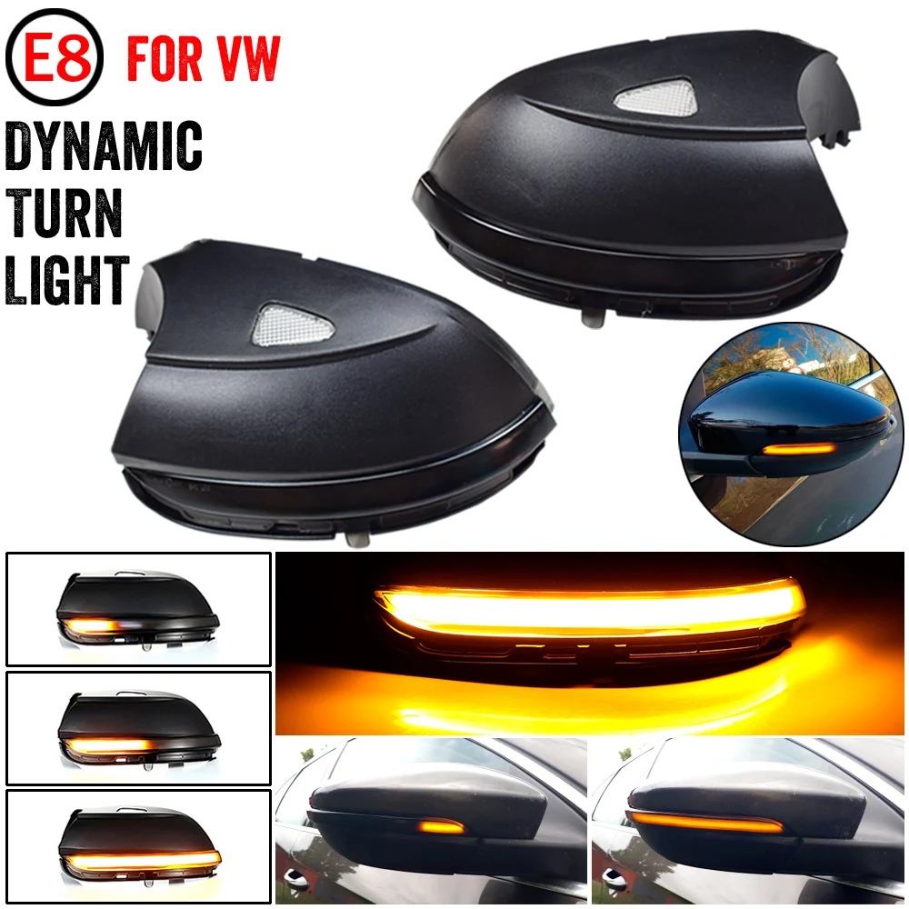 

Dynamic Turn Signal LED Side Mirror Indicator Blinker Sequential Light For VW Passat CC B7 Beetle Scirocco Jetta MK6 Euro PR