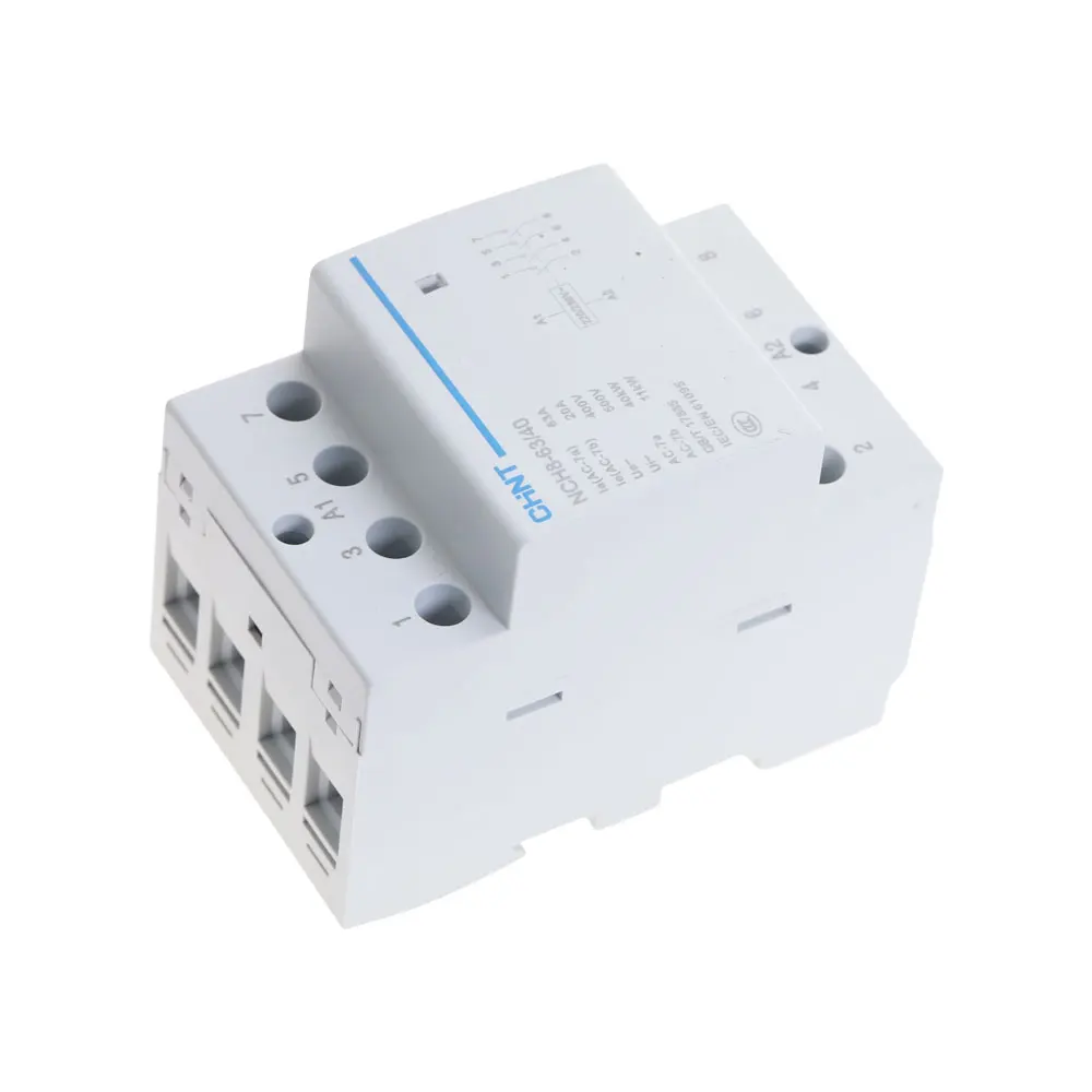 Шнт NCH8 63/40 4 полюсный 63A 4NO DIN rail контактор бытовые Модульные контакторы модульный