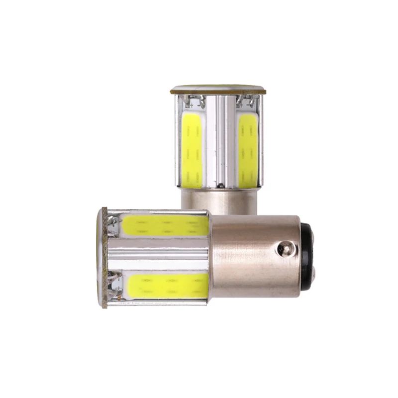 2x P21W Ba15s 1156 Bay15D 1157 Автомобильный светодиодный сигнальный светильник COB 12 В