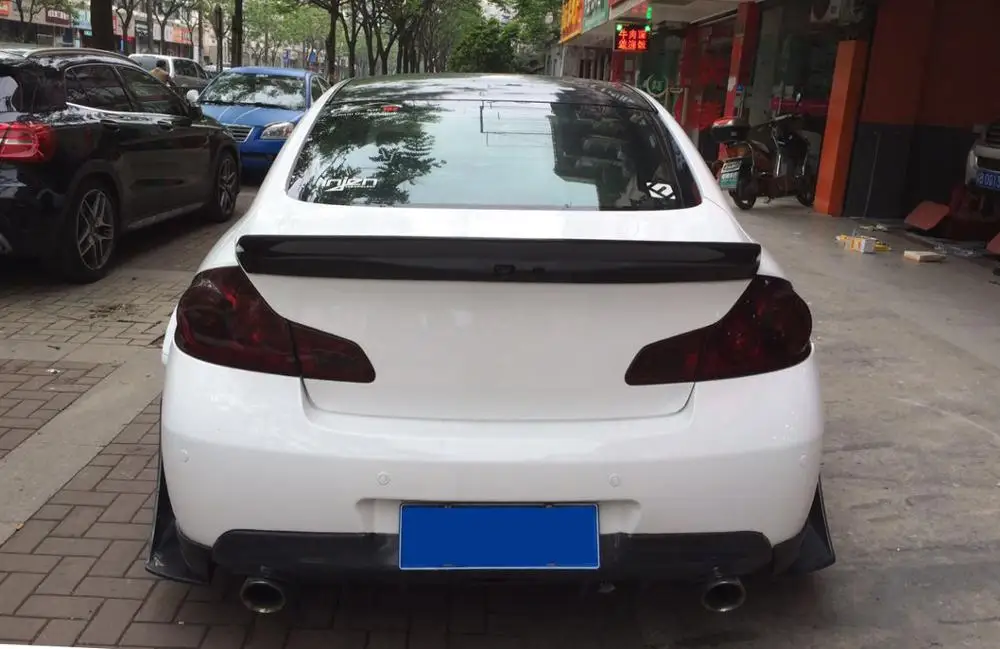 Задний спойлер для Infiniti G37 TP неокрашенный из стекловолокна | Автомобили и